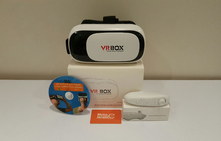 عینک واقعیت مجازی VR Box 2 به همراه دسته بلوتوث و پکیج بازی ها و فیلم ها